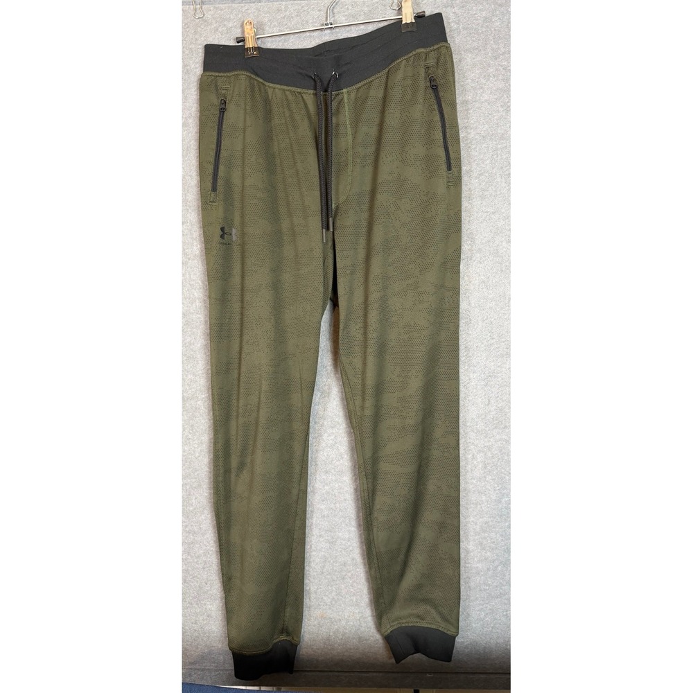 Under Armour Joggers Large Olive‎ Green ColdGear Camo Dot 1290291 Mens Gorpcore
